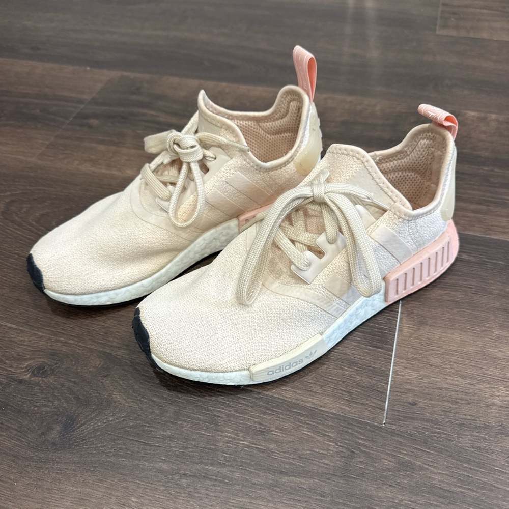adidas Women's Athletic Shoes in Cream and Pink